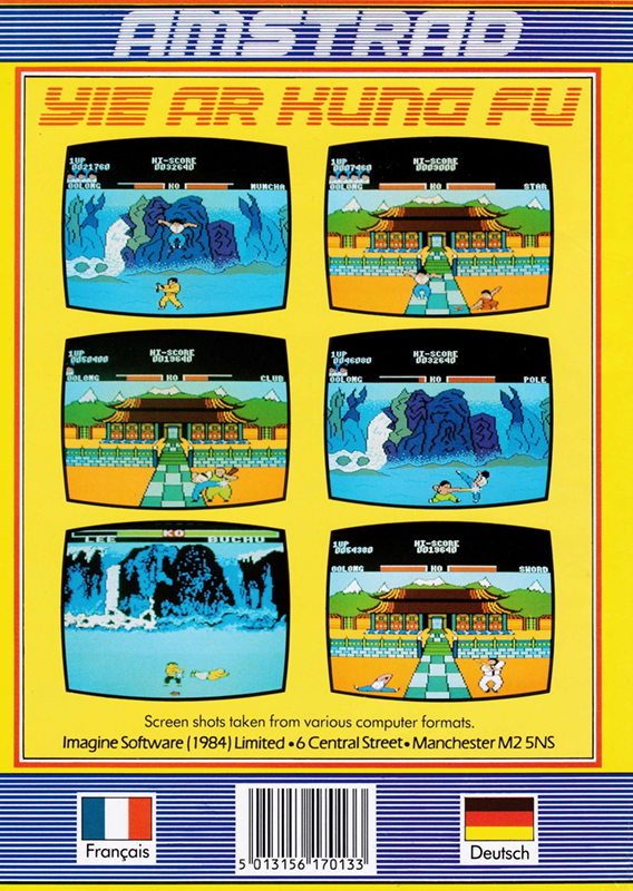 Yie Ar Kung-Fu — box-2D-back (EU)