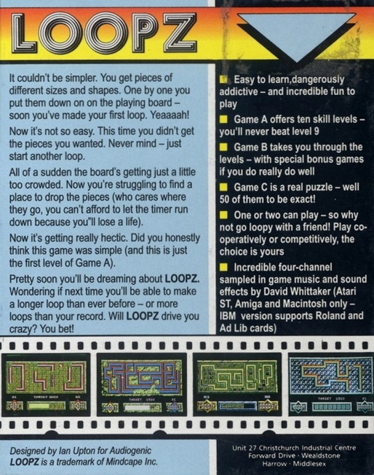 Loopz — box-2D-back (EU)
