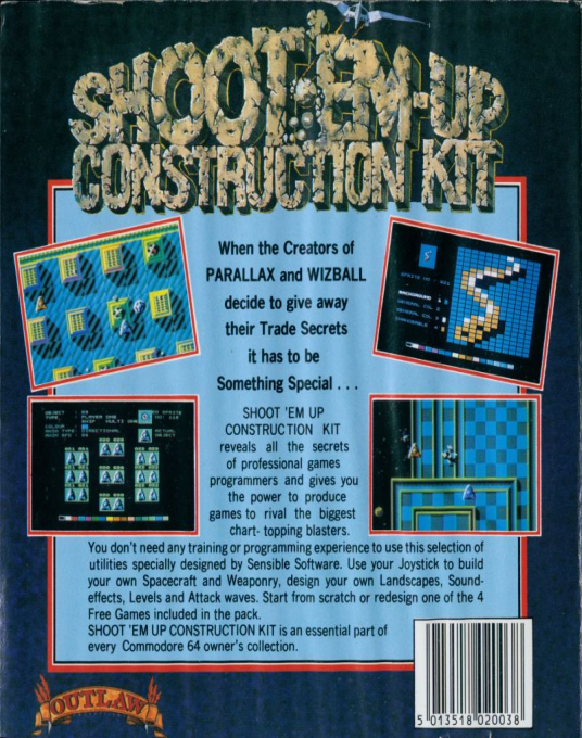 SEUCK : Shoot 'em-Up Construction Kit — box-2D-back (EU)