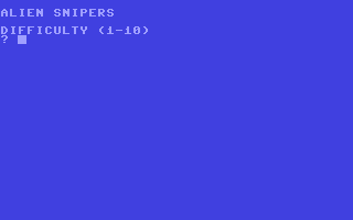 Alien Snipers — ss (WOR)