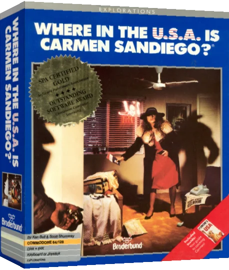 Where in the USA is Carmen Sandiego — box-3D (US)