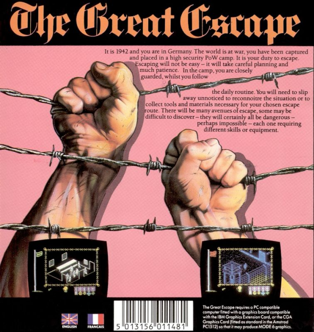Great Escape, The — box-2D-back (EU)