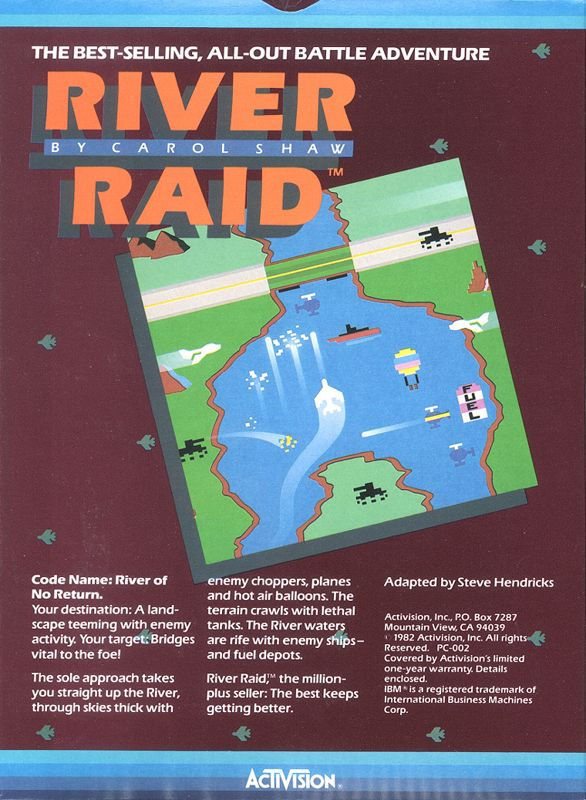 River Raid — box-2D-back (US)