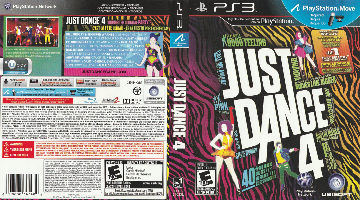 Just Dance 4 — box-texture (CA)