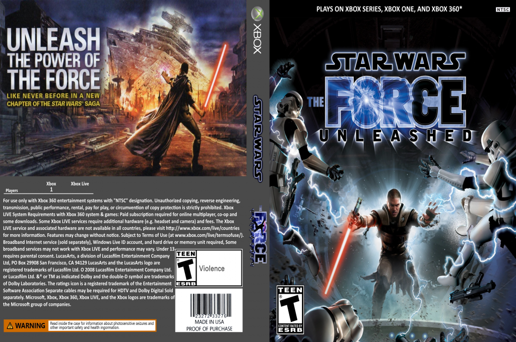 Star Wars - The Force Unleashed — box-texture (US)