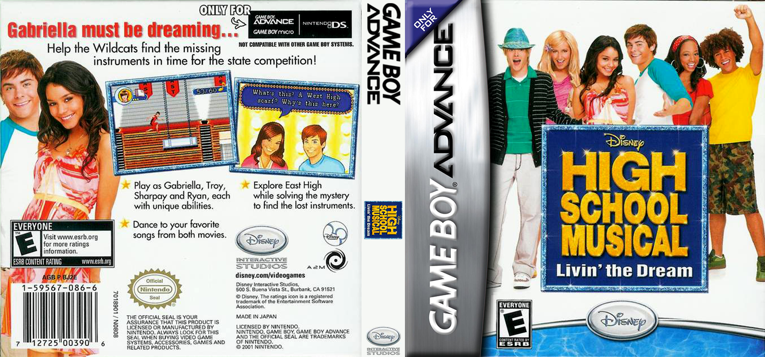 High School Musical - Livin' the Dream — box-texture (US)