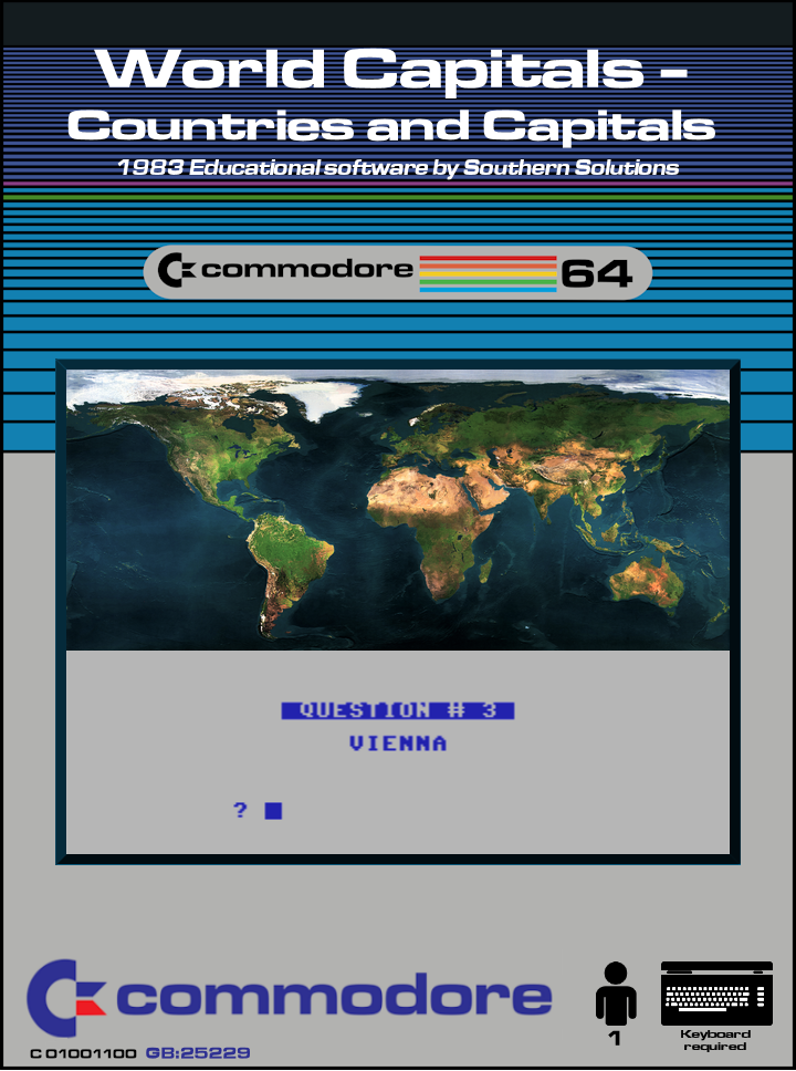 World Capitals : Countries and Capitals box art
