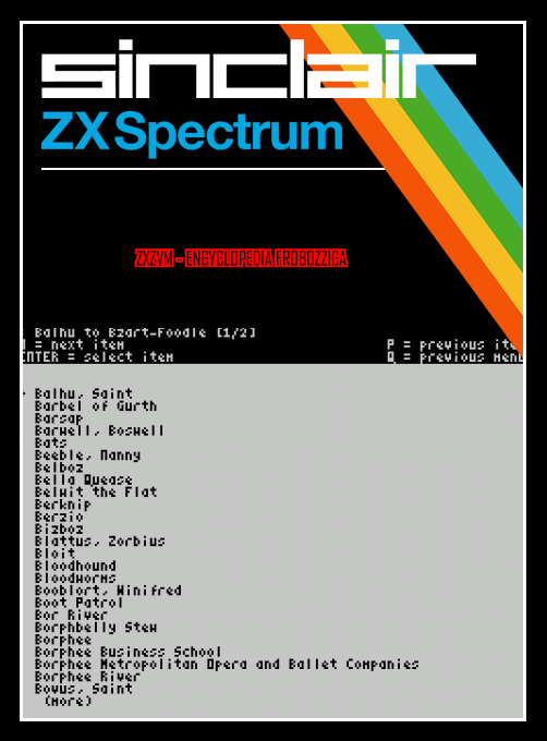 ZxZvm - Encyclopedia Frobozzica box art