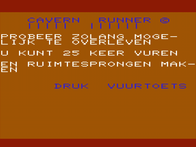 Cavern Runner — sstitle (WOR)