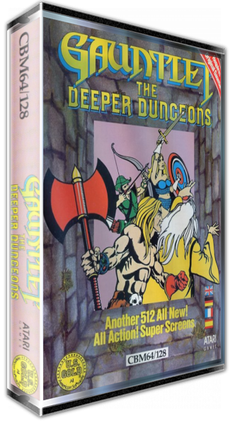 Gauntlet - The Deeper Dungeons — box-3D (EU)
