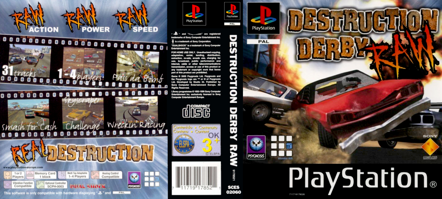 Destruction Derby Raw — box-texture (EU)