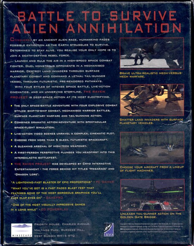 Raven Project, The — box-2D-back (EU)