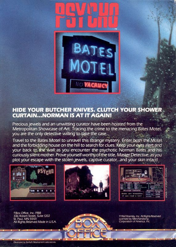 Psycho — box-2D-back (US)