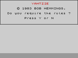 Yahtzie — sstitle (WOR)