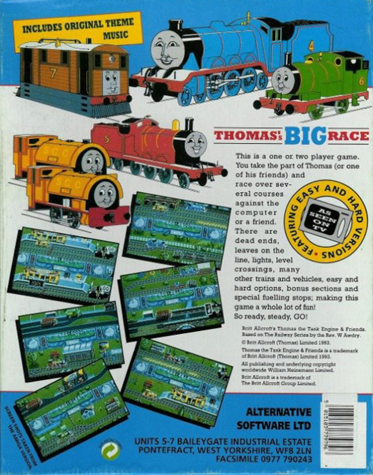 Thomas the Tank Engine 2 — box-2D-back (EU)