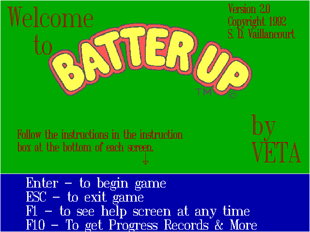 Batter Up box art