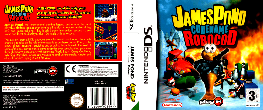 James Pond - Codename Robocod — box-texture (EU)