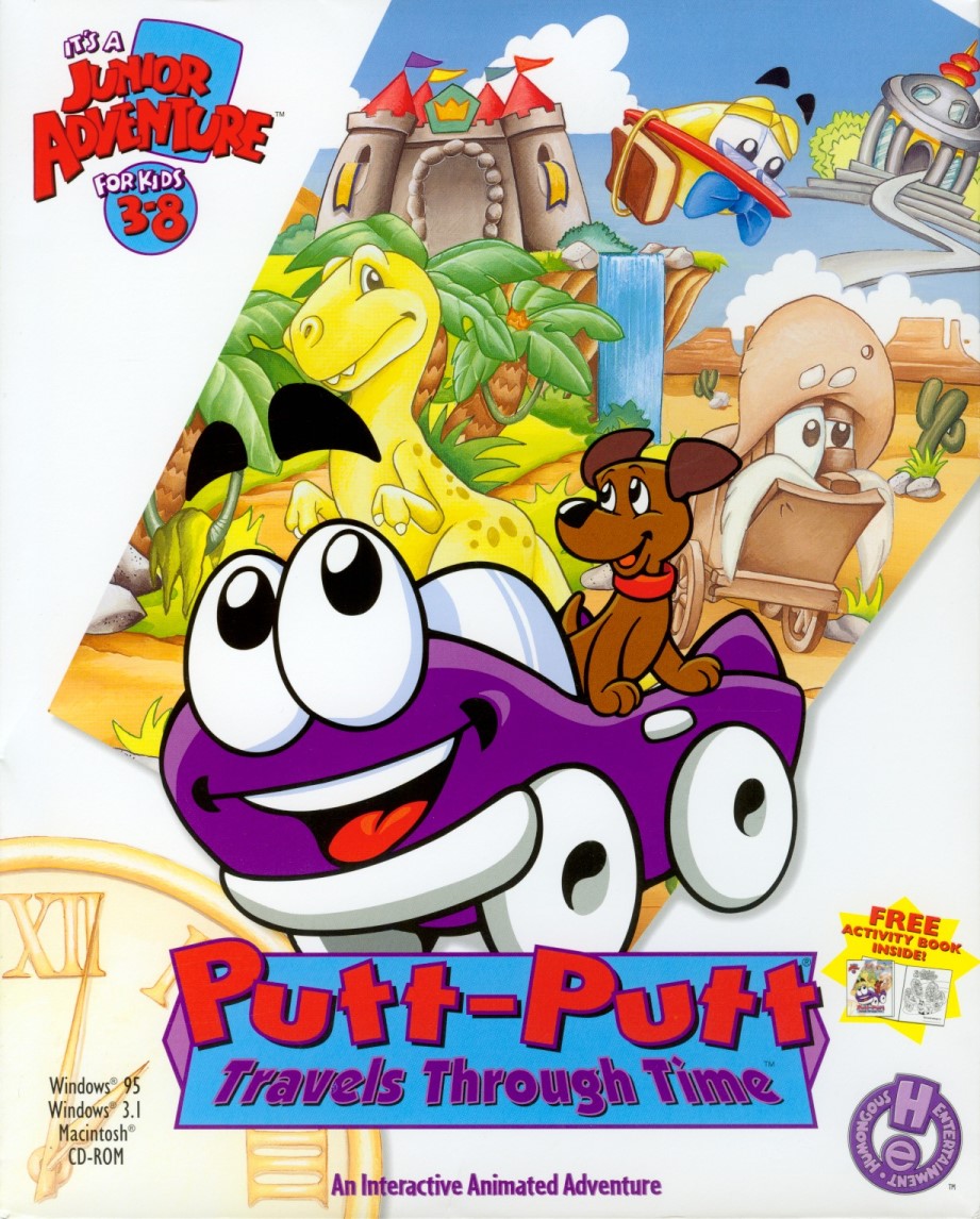Putt Putt Travels Through Time box art