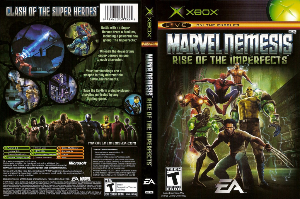 Marvel Nemesis - Rise of the Imperfects — box-texture (US)