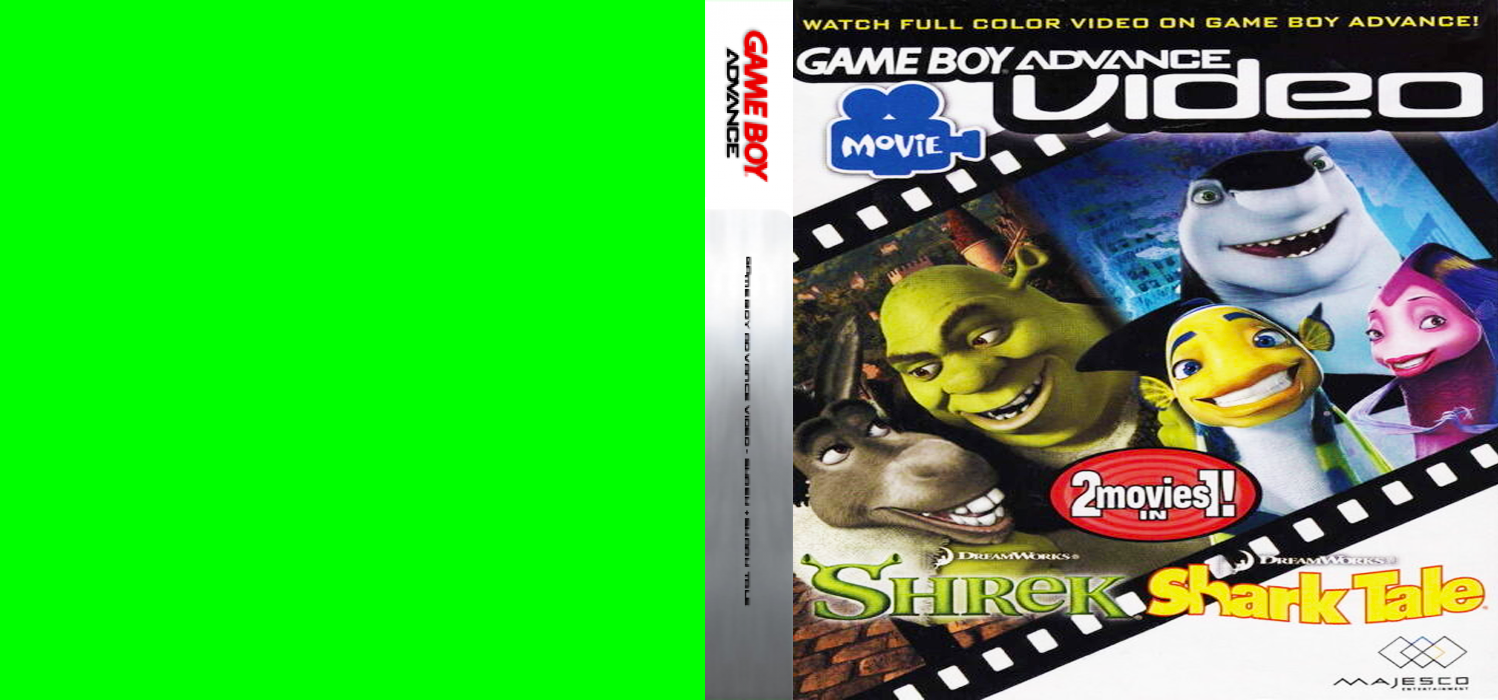 Game Boy Advance Video - Shrek + Shark Tale — box-texture (US)