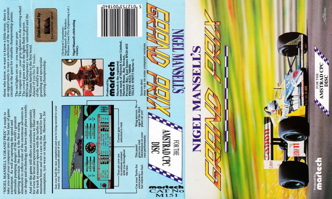 Nigel Mansell's Grand Prix — box-texture (EU)