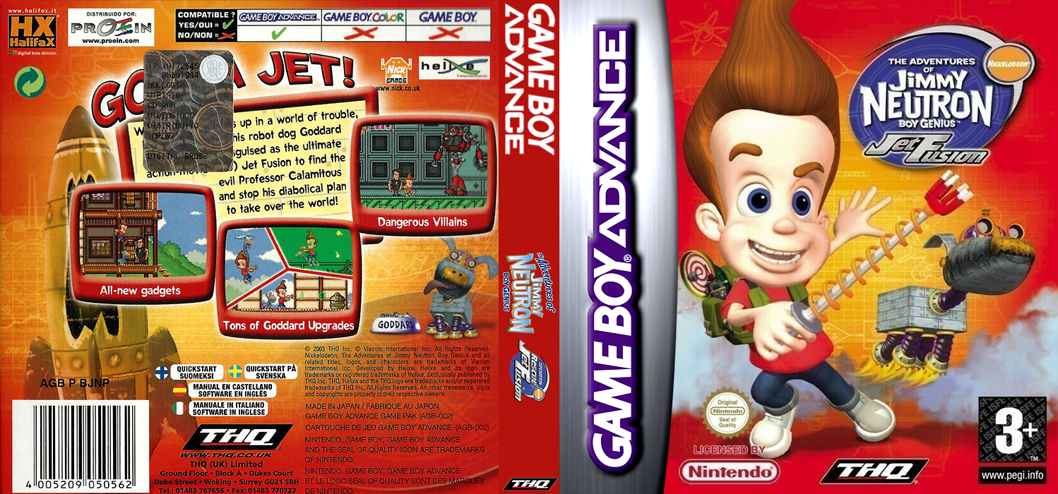 Adventures of Jimmy Neutron Boy Genius, The - Jet Fusion — box-texture (EU)