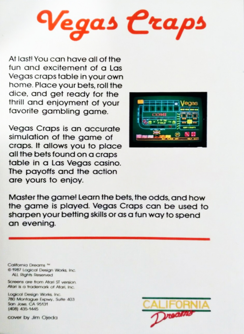 Casino Craps — box-2D-back (US)