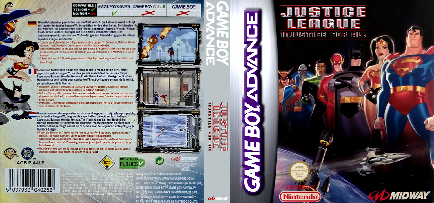 Justice League - Injustice For All — box-texture (EU)