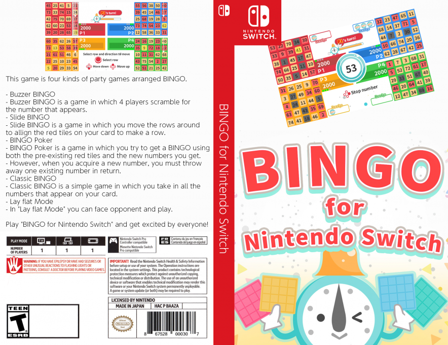 Bingo For Nintendo Switch — box-texture (US)