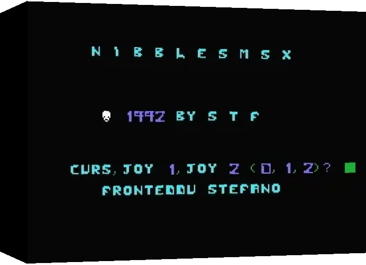 Nibbles MSX — box-3D (WOR)