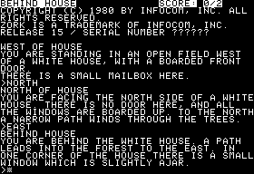 Zork 1 - The Great Underground Empire — ss (US)