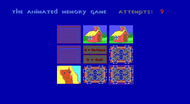The Animated Memory Game — ss (WOR)