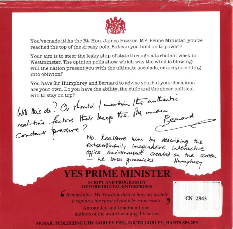 Yes, Prime Minister — box-2D-back (UK)