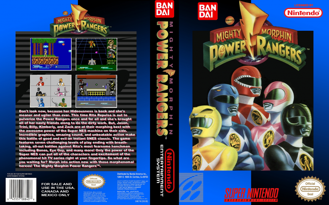 Power Rangers 2 — box-texture (CUS)