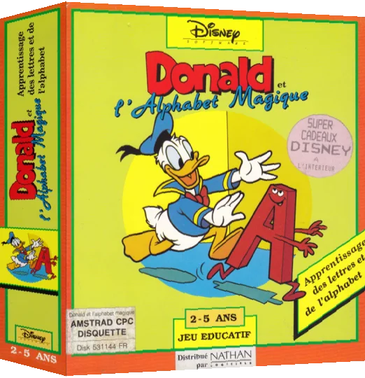 Donald's Alphabet Chase — box-3D (FR)