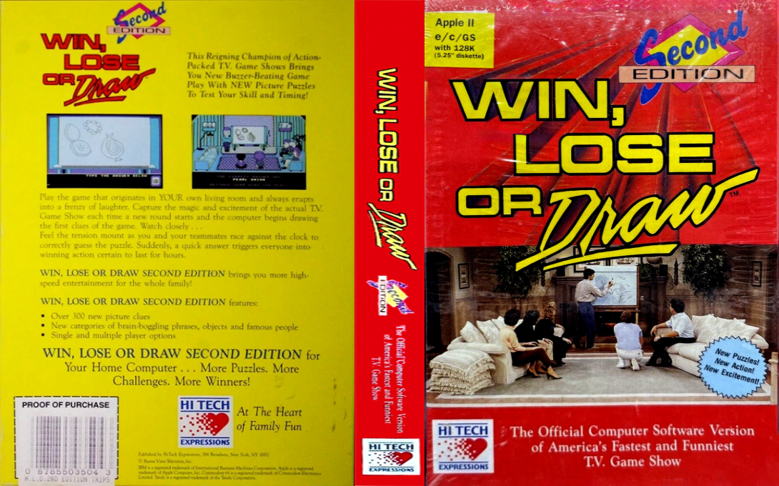 Win, Lose or Draw - Second Edition — box-texture (US)