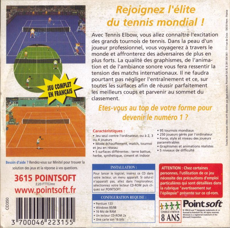 Tennis Elbow — box-2D-back (FR)