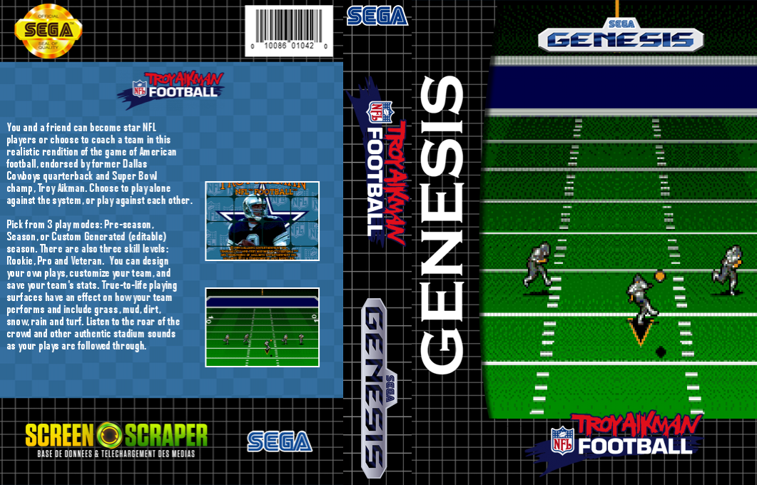 Troy Aikman Nfl Football — box-texture (SS)