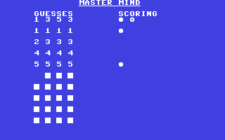Master Mind — ss (WOR)