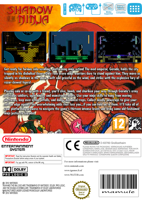 Shadow Of The Ninja — box-2D-back (EU)
