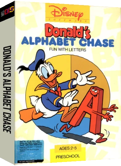 Donald's Alphabet Chase — box-3D (US)