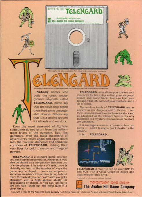 Telengard — box-2D-back (US)