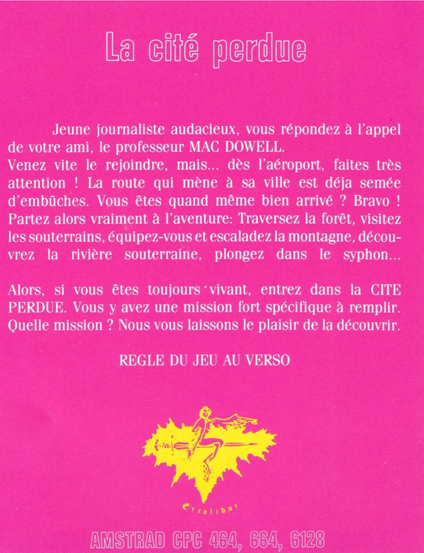 Cité Perdue, La — box-2D-back (FR)
