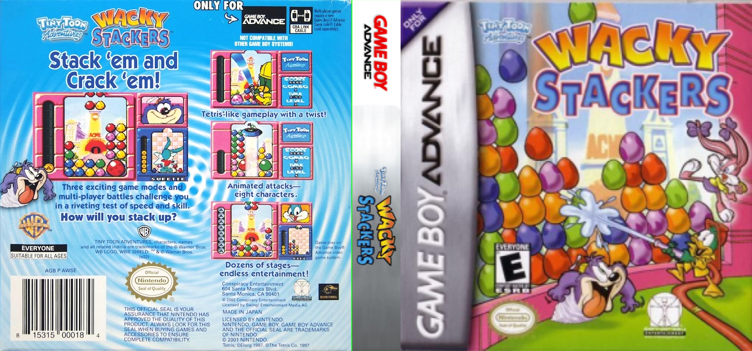 Tiny Toon Adventures - Wacky Stackers — box-texture (US)