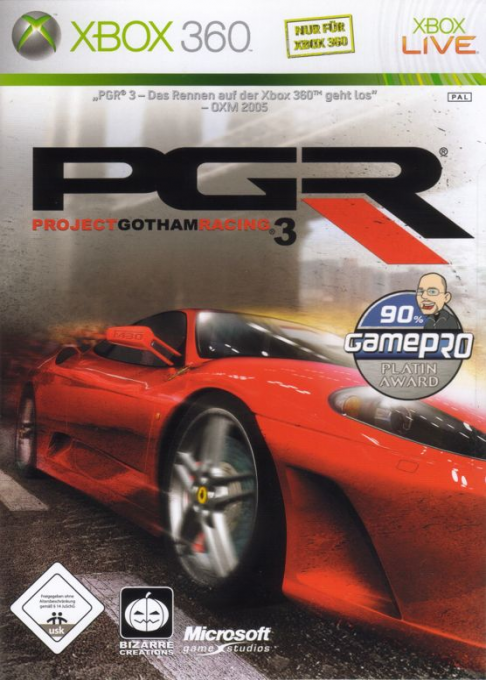 Project Gotham Racing 3 — box-2D (DE)