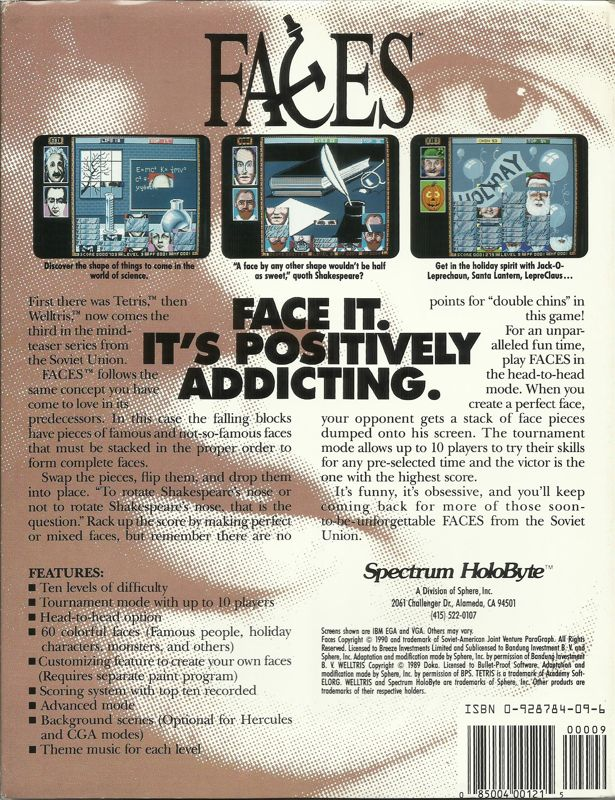 Faces ...tris 3 — box-2D-back (US)