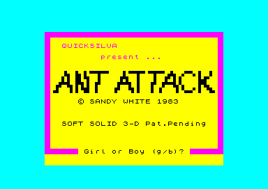 Ant Attack — sstitle (EU)
