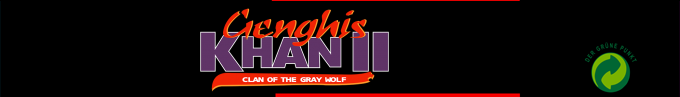 Genghis Khan II - Clan of the Gray Wolf — box-2D-side (SS)