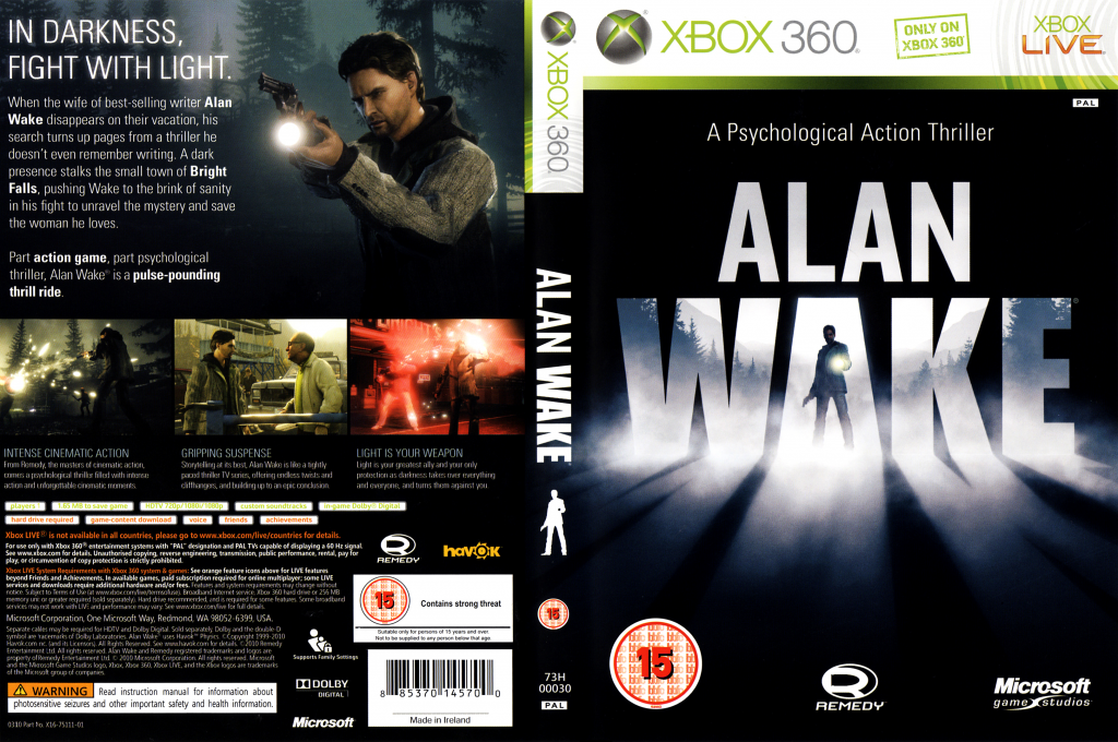 Alan Wake's American Nightmare — box-texture (UK)