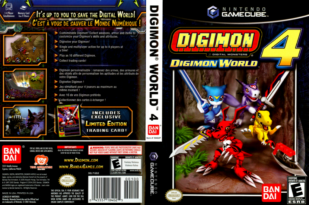 Digimon World 4 — box-texture (US)